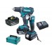 Makita DDF482RFJ1 Wkrętak akumulatorowy z latarką 3x aku Li-ion 18V / 3.0 Ah, Makpac 2