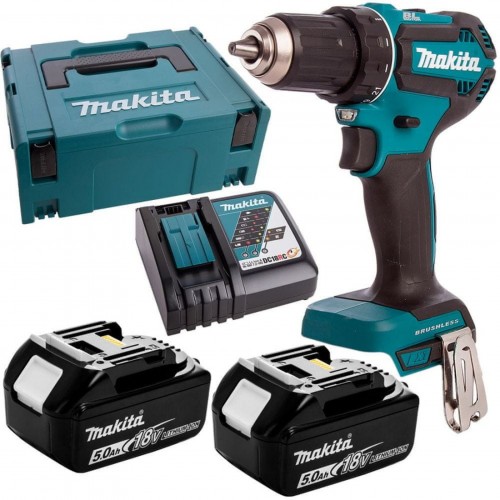 Makita DDF485RTJ Wiertarko-wkrętarka akumulatorowa Li-ion LXT (2x5,0Ah/18V) Makpac