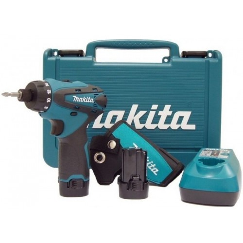 Makita DF030DWE Akumulatorowy pistoletowy wkrętak 1/4 "Li-ion 10,8V / 2 x 1,3 Ah