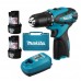 Makita DF330DWE akumulatorowa wiertarko-wkrętarka ( 10,8V/2x1,3Ah)+walizka