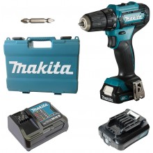 Makita DF333DSAE Akumulatorowa Wiertarko-wkrętarka (2x2,0 Ah/12V) CXT, walizka