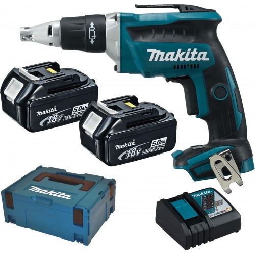 MAKITA DFS452RTJ Wkrętarka akumulatorowa Li-ion LXT (2x 5,0Ah/18V), Makpac