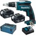 MAKITA DFS452RTJ Wkrętarka akumulatorowa Li-ion LXT (2x 5,0Ah/18V), Makpac