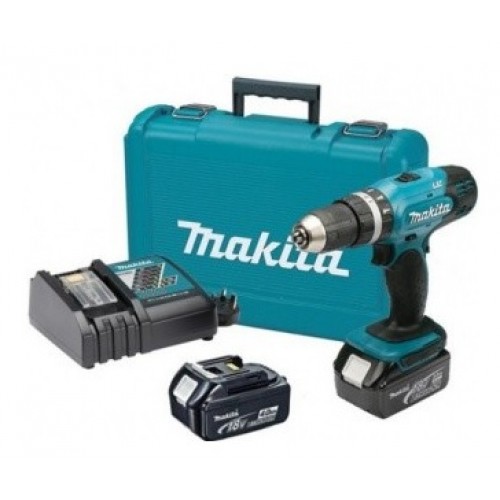 Makita DHP453RFE Wiertarko-wkrętarka udarowa Li-ion (2x3,0Ah/18V)