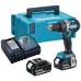 Makita DHP484RFJ Aku wiertarko-wkrętarka udarowa Li-ion Li-ion (2 x 3,0 Ah/18V) Makpac