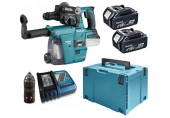 Makita DHR243RTJW SDS-Plus Młotowiertarka Li-ion LXT (2x5,0Ah/18V) Makpac + DX02