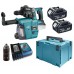 Makita DHR243RTJW SDS-Plus Młotowiertarka Li-ion LXT (2x5,0Ah/18V) Makpac + DX02