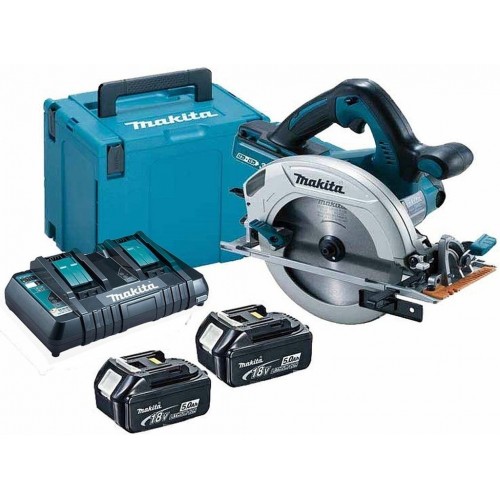 Makita DHS710PT2J Akumulatorowa pilarka tarczowa 190mm, Li-ion LXT (2x5,0Ah/18V) Makpac