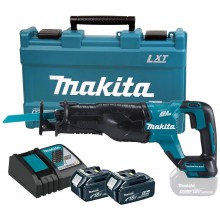 Makita DJR187RTE Piła szablasta akumulatorowa Li-ion LXT (18V/2x5,0Ah) walizka