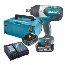 Makita DTW1001RTJ Aku. klucz udarowy 3/4" Li -ion (2x18V/5,0Ah) MakPac