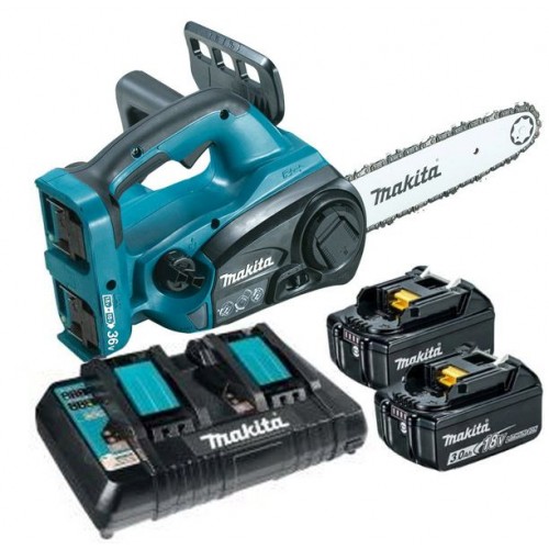 Makita DUC252PR2 Pilarka łańcuchowa 25cm, Li-on LXT 2x18V/3,0Ah +ładowarka
