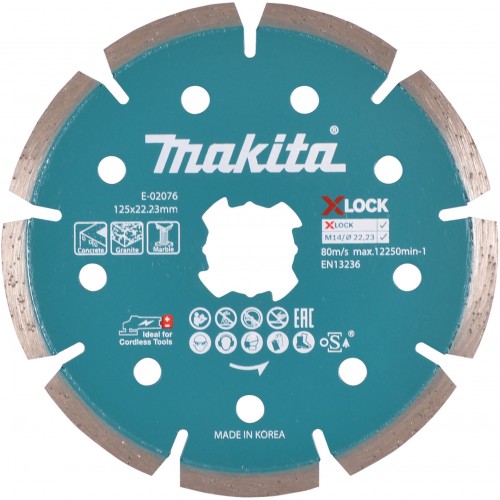 Makita E-02076 X-LOCK Tarcza diamentowa 125x22,23mm