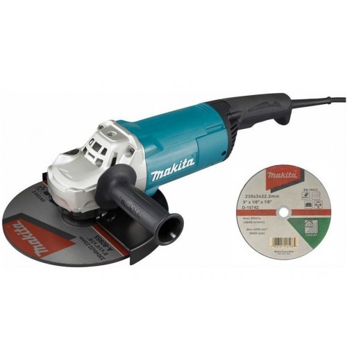 Makita D-18742 Szlifierka kątowa z elektroniką 230mm, 2200W GA9060 + kółka