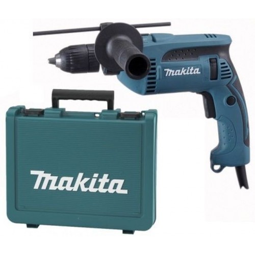 Makita HP1641K Wiertarka udarowe z chwytakiem, chwytak szybki 1,5-13mm, 680W