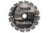 Makita B-33037 TARCZA TNĄCA SPECJALIZOWANA gwożdzie, sęki 165x20mm; 16Z