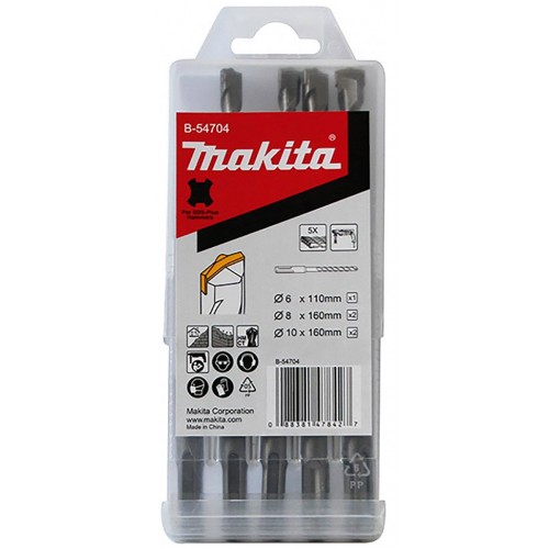 Makita B-54704 SDS-Plus Zestaw wierteł 6;8;10mm 5 szt