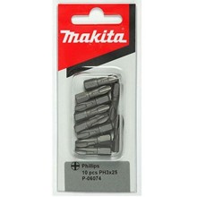 Makita P-06074 Końcówka wkrętakowa, PH3, 25mm, 10Szt.
