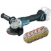 Makita DGA504ZX1 Aku szlifierka kątowa 125mm z akcesoriami (18V/bez aku Z)