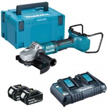 Makita DGA900PT2 Aku szlifierka kątowa 230mm, Li-ion (2x18V/5,0Ah)