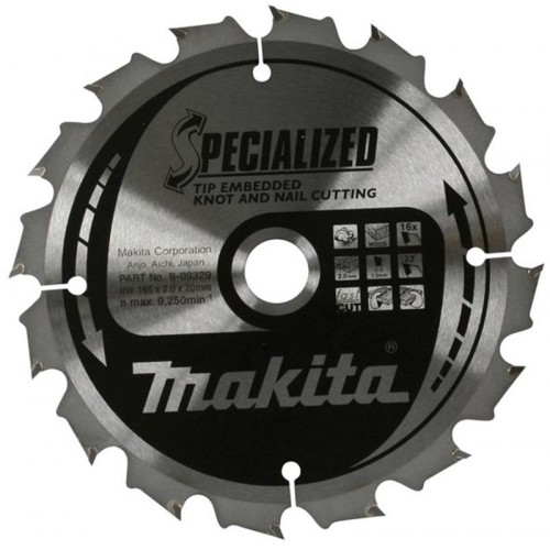 MAKITA TARCZA TNĄCA SPECJALIZOWANA gwoździe, sęki 235X30MM; 48Z B-09519