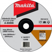 Makita A-80896 Tarcza szlifierska 230x6x22mm Inox