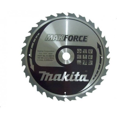 MAKITA TARCZA TNĄCA MAKFORCE 355X30MM; 24Z B-08274 MAKITA TARCZA TNĄCA MAKFORCE 355X30MM; 24Z B-08274