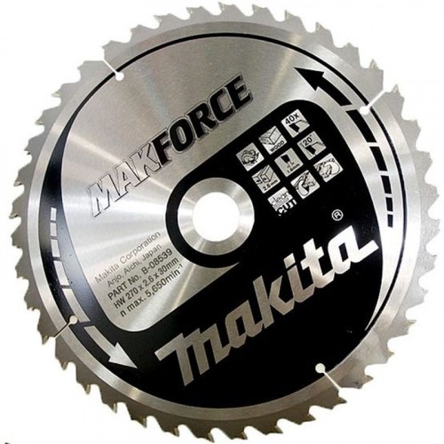 Makita B-08539 TARCZA TNĄCA DO DREWNA 270/30mm 40Z MAKFORCE