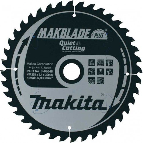 Makita B-08648 Tarcza tnąca 255x30mm 40Z