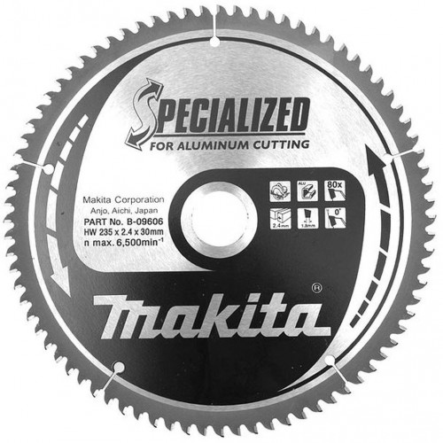 MAKITA TARCZA TNĄCA SPECJALIZOWANA do aluminium 235X30MM; 80Z B-09606