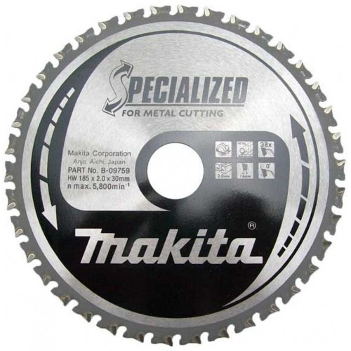 MAKITA TARCZA TNĄCA SPECJALIZOWANA Do modelu: 4131 185X30MM; 38Z B-09759