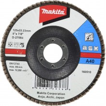 Makita D-27084 Listkowa tarcza szlifierska 125 x 22,23 mm A40