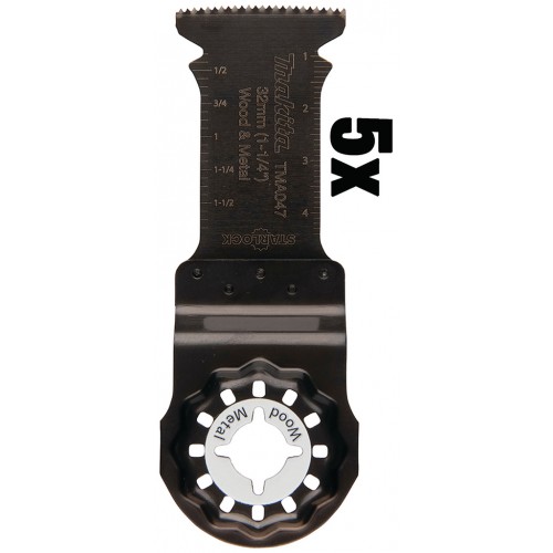 Makita B-64814-5 Brzeszczot do cięcia wgłębnego 32x50mm Bim TMA047, 5Szt.