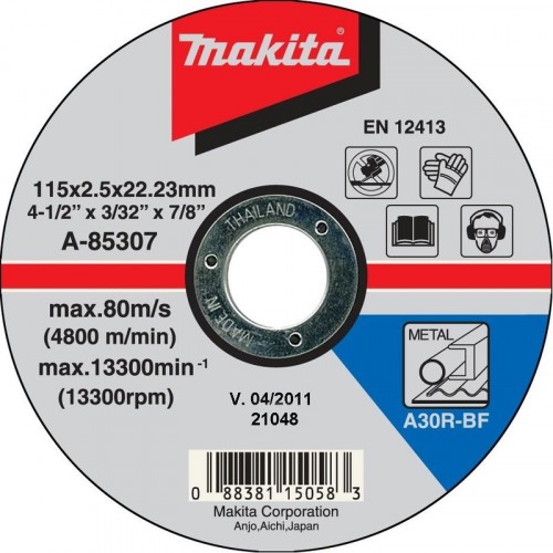 Makita A-85307 Tarcza tnąca 115x2,5x22mm do stali