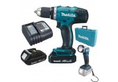 Makita DDF453SYEL Wkrętarka akumulatorowa Li-ion (18V/2x1,5Ah) walizka