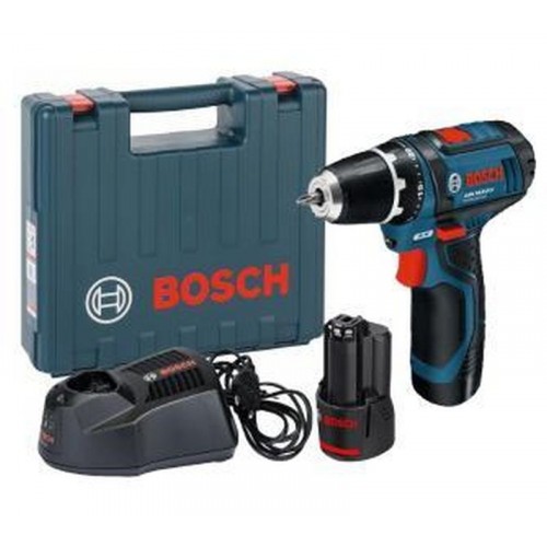 BOSCH GSR 12V-15 Professional Akumulatorowa wiertarka/wkrętarka, 2x2Ah, 0601868122