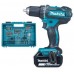 Makita DDF482RFE Akumulatorowa wiertarko-wkrętarka Li-ion (2x3.0Ah/18V) Osprzęt 74 szt