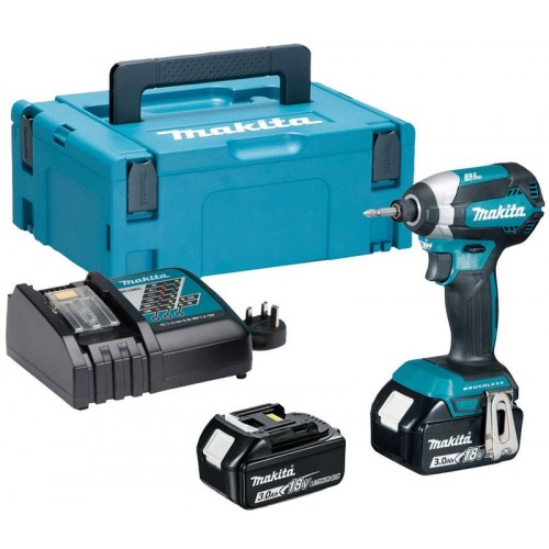 Makita DTD153RFJ Akumulatorowa wkrętarka udarowa 1/4" Li-ion Li-ion LXT 18V/3,0Ah, Makpac