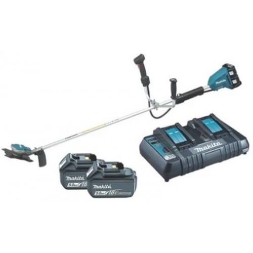 Makita DUR365UPT2 Kosiarka żyłkowa 2x18V Li-ion szczotka do cięcia + 2x bateria