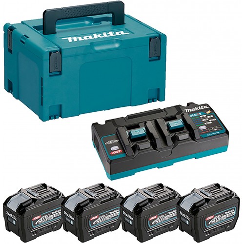 Makita Zestaw zasilający a Li-ion XGT 40V 4xBL4080F+DC40RB+Makpac 1910A8-3 Makita Zestaw zasilający a Li-ion XGT 40V 4xBL4080F+DC40RB+Makpac 1910A8-3