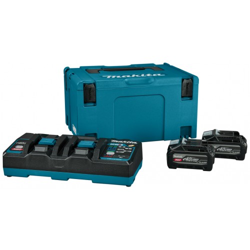 Makita 1911D8-0 Zestaw Li-ion XGT 40V 2xBL4040F+DC40RB+Makpac Makita 1911D8-0 Zestaw Li-ion XGT 40V 2xBL4040F+DC40RB+Makpac