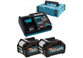 Makita 191V07-0 Zestaw Li-ion XGT 40V 2xBL4020+1xDC40RA+Makpac
