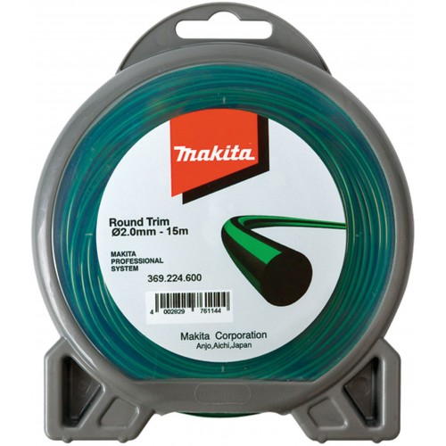 Makita 369224601 Żyłka nylonowa okrągła 2,0mm/126m Makita 369224601 Żyłka nylonowa okrągła 2,0mm/126m