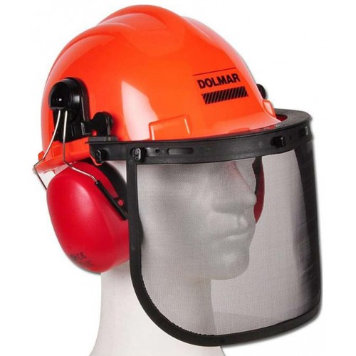 Makita 988000005 Kask ochronny DOLMAR ze składaną siatką (1x1mm) i słuchawkami. Makita 988000005 Kask ochronny DOLMAR ze składaną siatką (1x1mm) i słuchawkami.