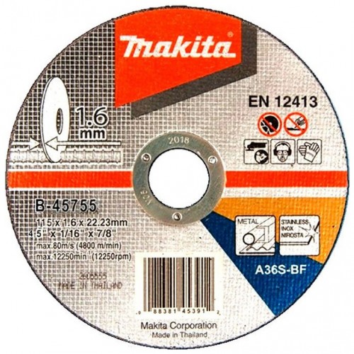 Makita B-45755 Tarcza tnąca 115x 1,6 x 22,23, stal, 1szt.