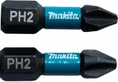 Makita B-63616 Bit wkrętakowy udarowy 1/4" Impact Black PH2, 25mm/2ks