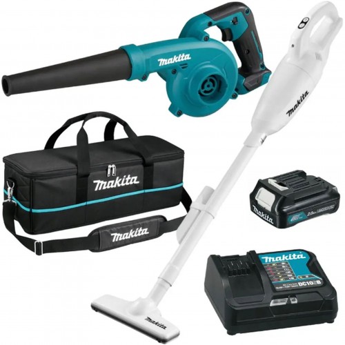 Makita CLX245SAX1 Zestaw Combo Dmuchawa UB100D + Odkurzacz Cl108FD (12V/1x2,0Ah) Torba