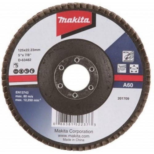 Makita D-63482 Tarcza lamelowa 125mm A60 Makita D-63482 Tarcza lamelowa 125mm A60