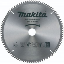 Makita D-65408 tarcza tnąca 260 x 30 mm, 100T