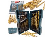 Makita D-67527 zestaw wierteł do metalu HSS-TiN 19szt