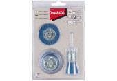 Makita D-70758 Zestaw nylonowych szczotek do dokładnego szlifowania 3 szt